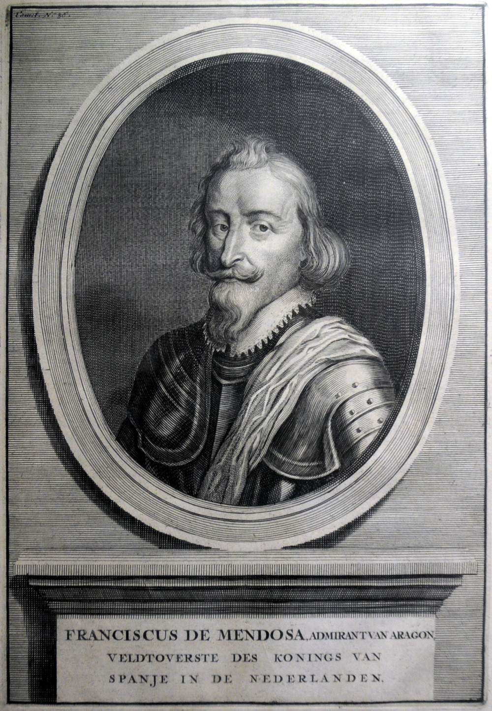 Admiral Don Francesco de Mendoza, seit 1598 Oberbefehlshaber des Spanischen Heeres im 80-jährigen Krieg (Quelle: Quadrat Bottrop Museum für Ur-  und Ortsgeschichte)