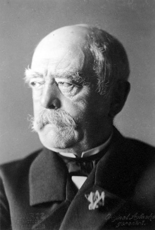 Otto Eduard Leopold von Bismarck-Schönhausen (Aufnahme: Pilartz, Bad Kissingen; am 31.8.1890) (Quelle: Wikipedia, gemeinfrei)