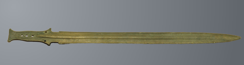 Griffzungenschwert, gefunden in einer Kiesgrube bei Wesel, späte Bronze- bzw. frühe Eisenzeit (Quelle: Ehemaliges Regionalmuseum Xanten)