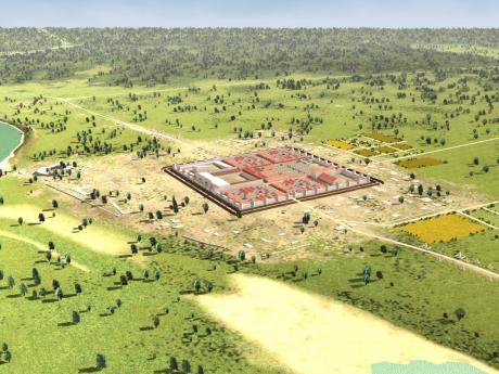 Nach der Zerstörung der 'Colonia' im 3. Viertel des 3. Jahrhunderts durch die Franken bauten die Römer eine kleinere start befestigte Siedlung wieder auf, die sogenannte 'Tricensimae'.